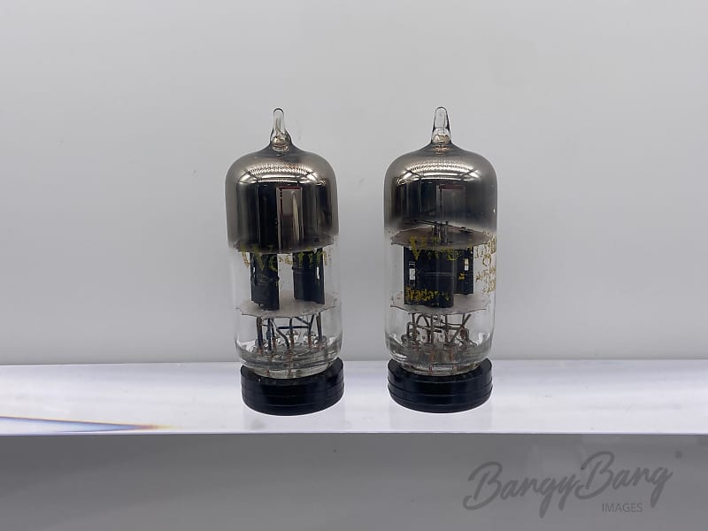 Matched Pair Westinghouse Great Britain 12AT7/ECC81 Dual Triode Guitar Amp.  Audio Vacuum Tube Valve- Bangybang.tube