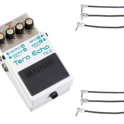 Boss TE-2 - Tera Echo + 2x Gator Patch Cable 3 Pack for sale