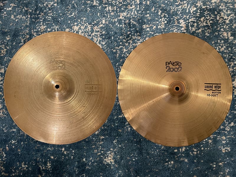 1979 14” Paiste Sound Edge 2002 Black Label Hihats