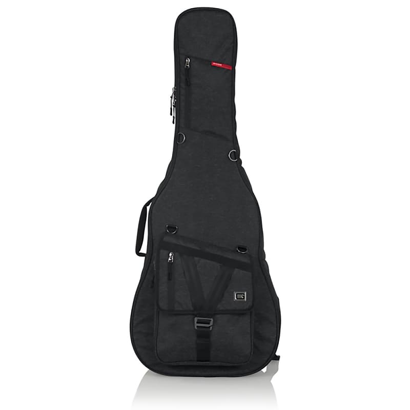 Gator Cases Transit Series Acoustic Guitar Padded Protective Gig Bag Charcoal image 1