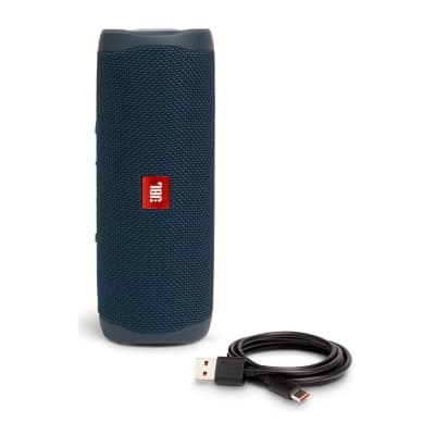 JBL Flip 5 Portable Waterproof Bluetooth Speaker (Ocean Blue) with Knox Gear Hardshell Travel and Protective Case Bundle image 7