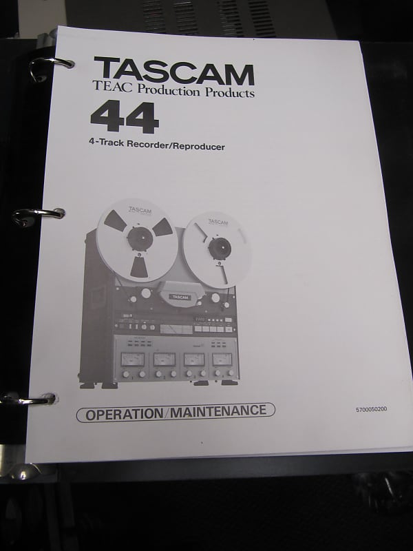 Tascam 44-OB 4 track Professional Recorder / Reproducer Reel to Reel w/  Operation Maintenance manual