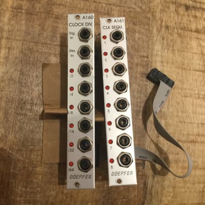 Doepfer A-160 and A-161 Clock Divider / Sequencer Combo