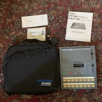 Alesis HR-16 High Sample Rate 16-Bit Drum Machine 1980s With Gig Bag Manual and Case Candy image 1