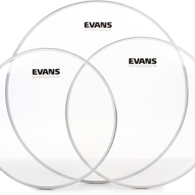Evans G1 Clear 3-piece Tom Pack - 12/13/16 inch image 1