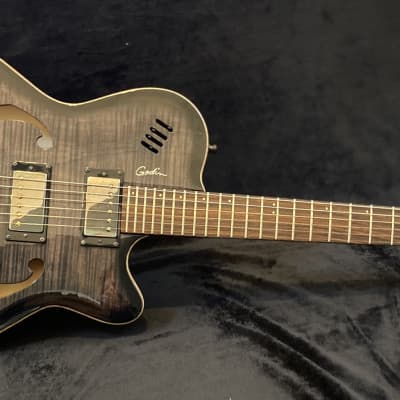 Godin Flat Five X 2003 - Transparent Black | Reverb