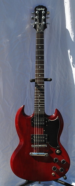 Epiphone G400 SG 1992 Red, MIK Samick | Reverb
