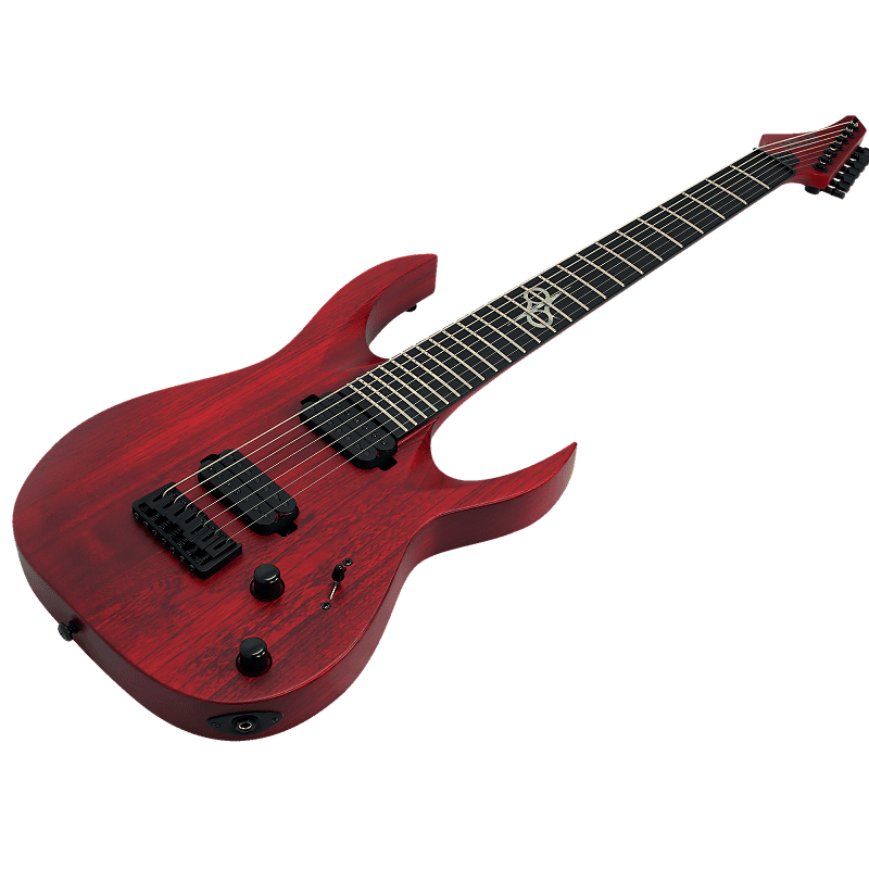 Solar A2.7TBR SK- Trans Blood Red Matte Electric Guitar | Reverb
