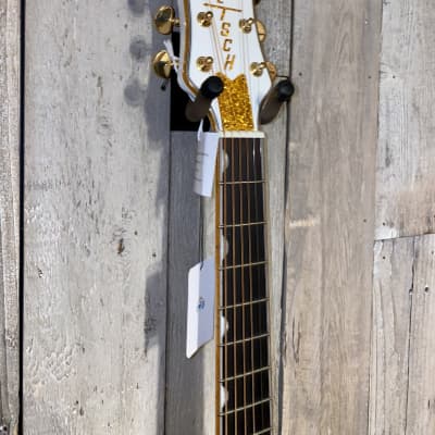 2021 Gretsch Guitars G5021WPE Rancher Penguin Parlor Acoustic/Electric White, Support Indie Music ! image 6