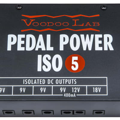 Voodoo Lab Pedal Power ISO-5 Isolated Pedal Board Power Supply 9V 12V 18V