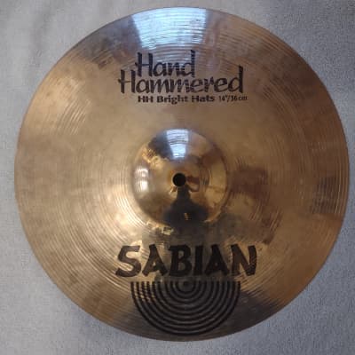 Sabian HH Hand Hammered 14" Bright Hats - Hi-Hat Cymbals (Pair) - Brilliant image 3