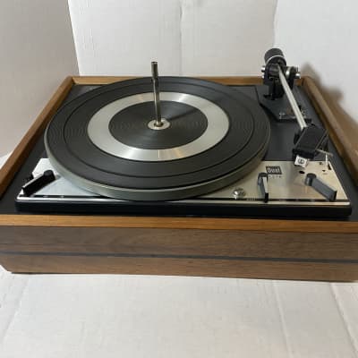 DUAL 1216 Idler Wheel Automatic Turntable 33/45/78 rpm Serviced Wood plinth image 1