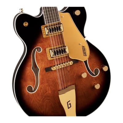 Gretsch G5422G-12 Electromatic Classic Hollow Body Double-Cut 12-String Guitar with Gold Hardware and Laurel Fingerboard (Right-Handed, Single Barrel Burst) image 4