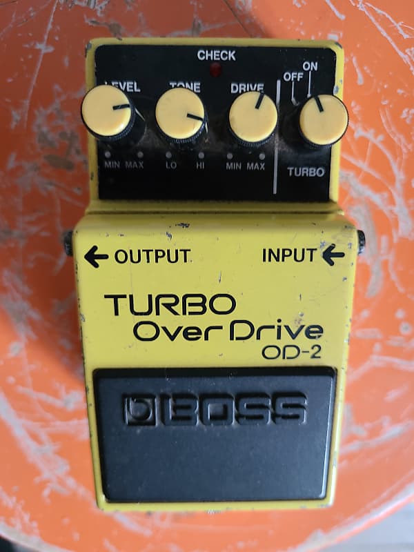 Boss OD-2 Turbo OverDrive (Black Label) - Yellow image 1