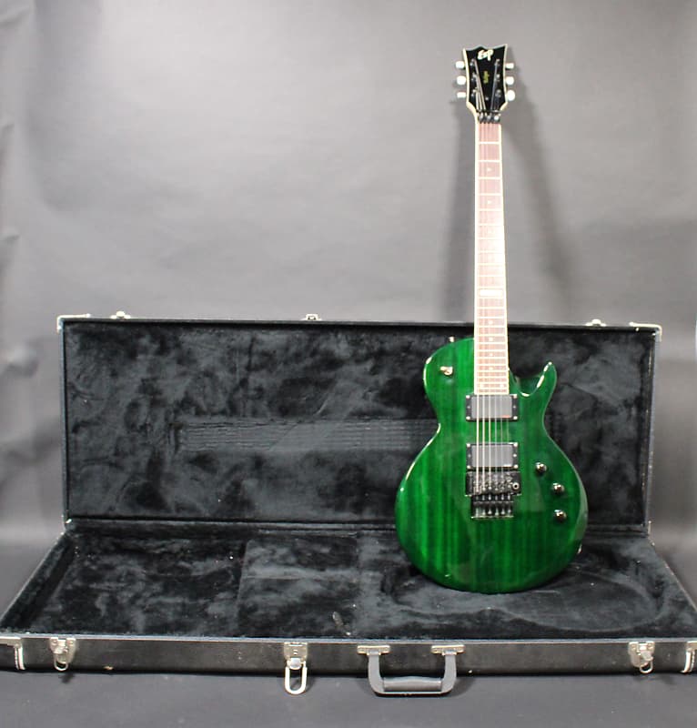 1997 ESP ECLIPSE CUSTOM FLOYD ROSE - TRANSLUCENT EMERALD | Reverb