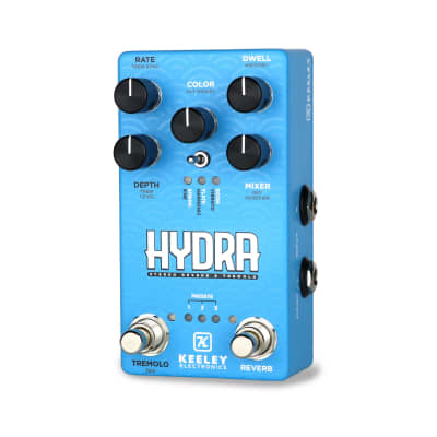 Keeley HYDRA Stereo Reverb & Tremolo Guitar Effects Pedal image 3