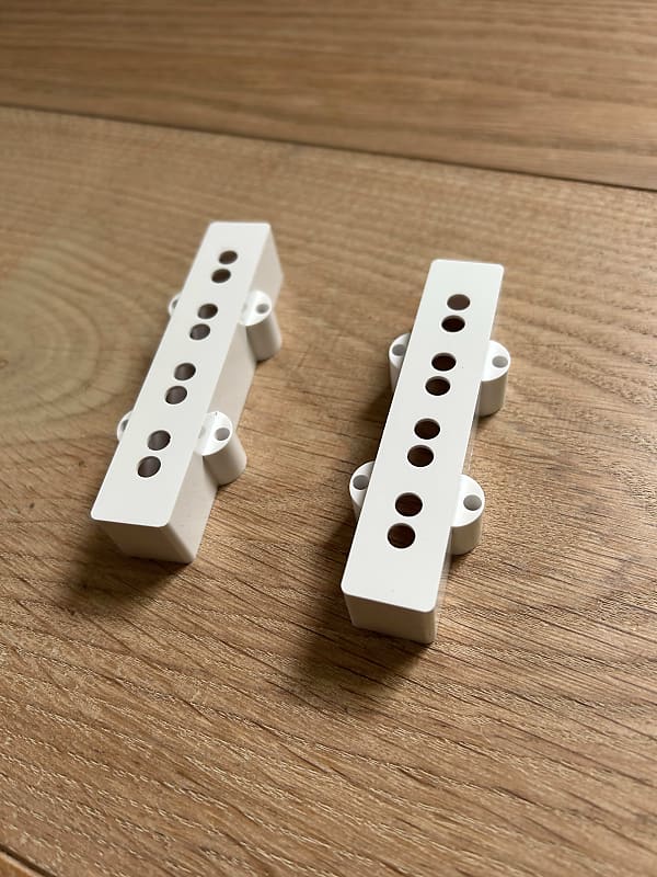 Fender Jazz Bass Pickup Covers White - 2025 image 1