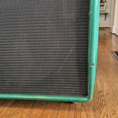 Plush P1000 S Head and 2x15" Cabinet 1968-1974 - Green Sparkle image 15