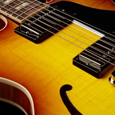 Gibson Custom Shop PSL '64 ES-335 Figured Reissue Gloss Golden Poppy Burst image 14