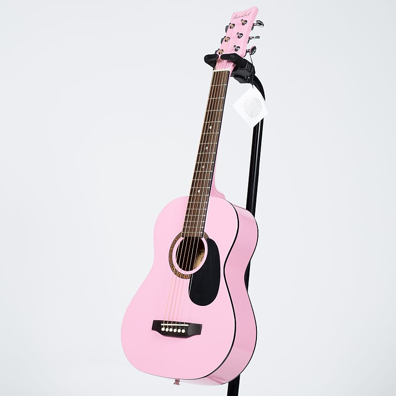 Pink half best sale size guitar