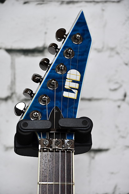 ESP LTD MH-400 2007 See Thru Blue | Reverb