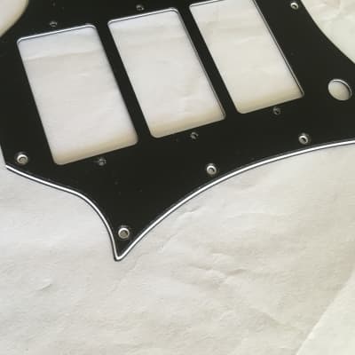 For Gibson 3-Ply SG Standard Style 3 Pickup Guitar Pickguard Scratch Plate,Black image 2