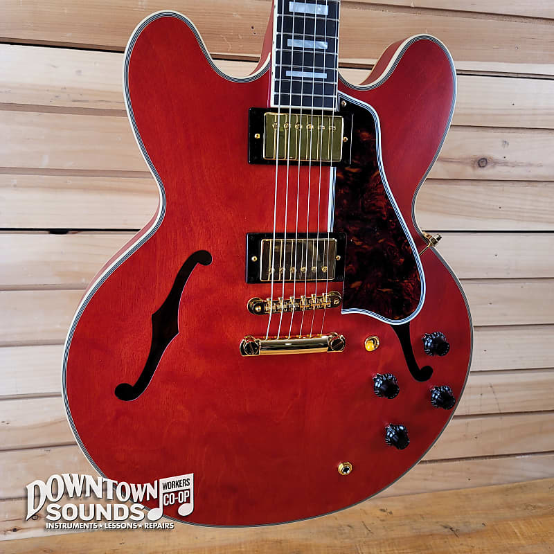 Epiphone 1959 ES-355 with Epiphone IBG Hard Case - Cherry Red image 1