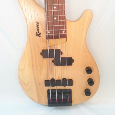 Karera-Jazz Bass Guitar-Made in Korea-c.2002-Great Condition! w/Shop Set Up! image 2