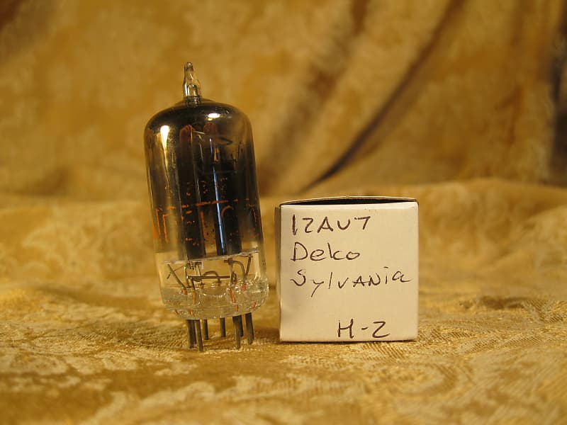 Smoked Tungsol 12AU7A ECC82 Vacuum Tube Square D Getter Test Reverb