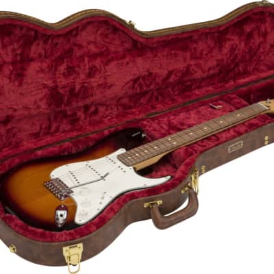 Fender Poodle Vintage Style Case for Strat or Tele - Brown image 4
