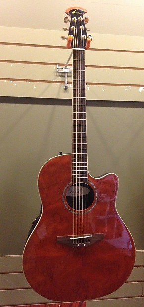 Ovation Celebrity CC28 Acoustic Electric Guitar Bubinga Top Super Shallow Bowl