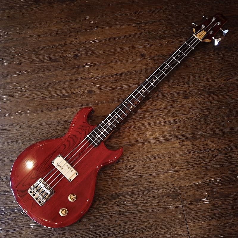 Aria Pro II CSB-380 Cardinal Bass MIJ 1980s Matsumoku Japan - Red