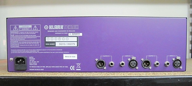 Klark Teknik Square ONE Graphic EQ - SQ1G dual channel 30 band 1/3