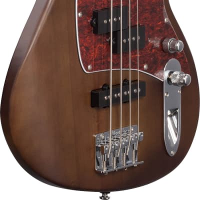 Ibanez TMB100 Talman Standard Series 4-String Bass Guitar, Walnut Flat image 4