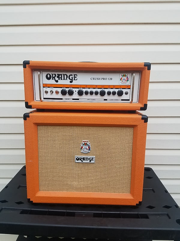 2018 Orange Crush Pro 120 Amp Head & Orange PC-112 Cabinet Great Sound