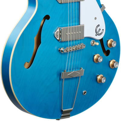 Epiphone Casino Worn Hollowbody Electric Guitar, Worn Blue Denim image 5