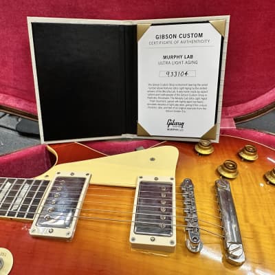 Gibson Custom Shop '59 Les Paul Standard Reissue 2023 Aged Sunrise Teaburst New Unplayed Auth Dlr 8lb10oz #104 image 22