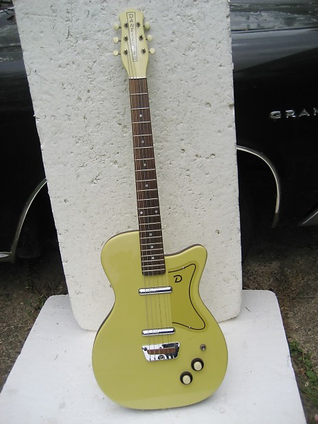 Danelectro U2 Guitar, 1990's, Korea, Yellow, First Reissue Danelectro U2 Guitar, 1990's, Korea, Yellow, First Reissue