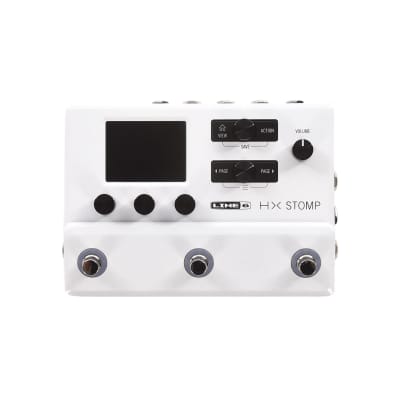 Line 6 HX Stomp Multi-Effects White Guitar Pedal w/  Instrument Cables & Polishing Cloth image 2