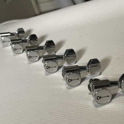 MIM Charvel Pro Mod 2H Chrome Tuners Tuning Pegs 6 In Line Dual Pin