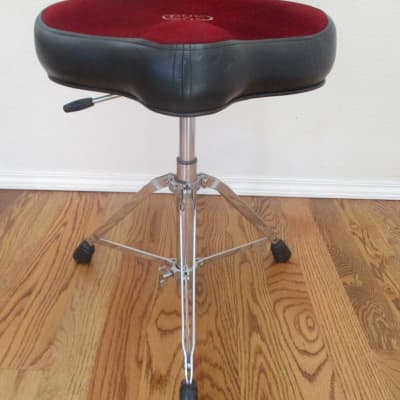Roc N Soc Pro Series Hydraulic Lift Drum Throne, Bicycle Saddle, Backrest - Excellent Condition image 8