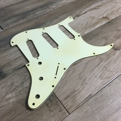 Made to Order - FRANCHIN Mercury pickguard Relic Aged, Vintage White/ Black/ Mint Green/ Tortoise Red, SSS/HSS, guitar scratchplate S-type Made in Italy imagen 8
