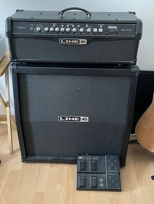 Line 6 Spider IV 150W Half Stack with Pedal | Reverb