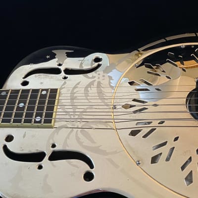 National Resonator Guitar Style O 14-fret 2008 - Nickle-plated Brass image 6