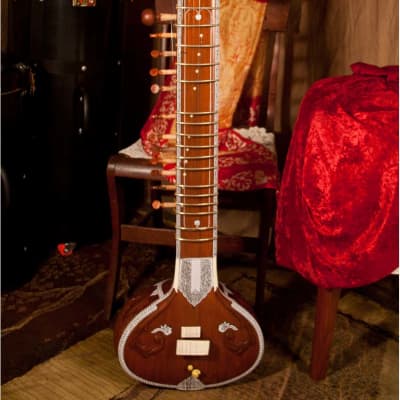 Banjira STRSN-L | Standard Sitar with Padded Gig Bag, Light Brown. New with Full Warranty! image 2