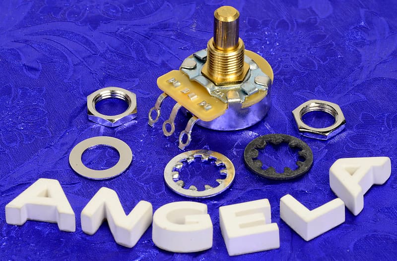 Fender 250K Solid Shaft J Panel Mount Pot For Amplifiers, Reverb