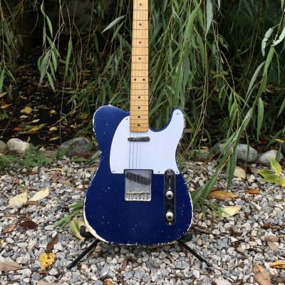 Custom Vintage TL53 Relic Guitar Alder Midnight Blue | Reverb Greece