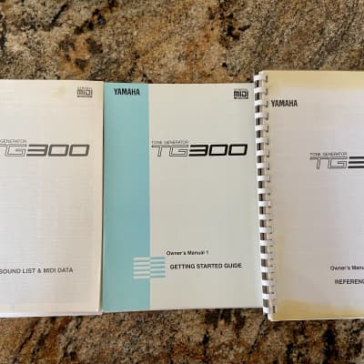 Manual for Yamaha TG300 Early 90s synth module