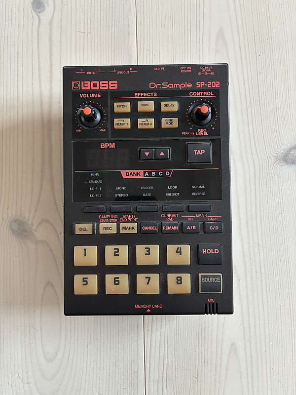 BOSS Dr.Sample SP-202 サンプラー BOSS SP-202 Dr. Sample Sampler Vintage Beat Machine Roland Unit