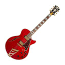 D'Angelico DAESSTCHGT Excel SS Series Semi Hollow Electric Guitar, Trans Cherry